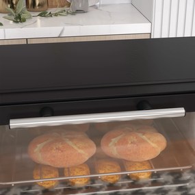 HOMCOM Mini-Piekarnik, 9 litrów pojemności, regulowana temperatura i czas pieczenia, z rusztem i blachą, czarny