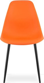 Pomarańczowe krzesło metalowe do jadalni Z2-K46