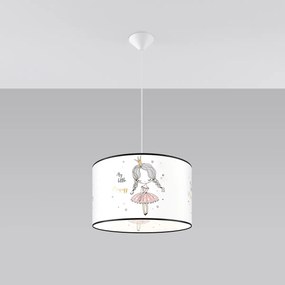 Lampa wisząca PRINCESS 40 biała SOLLUX  LIGHTING