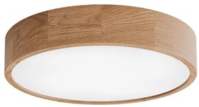 Oprawa sufitowa łazienkowa z czujnikiem CLEO, 4x E27/24W/230V, śr. 47,5 cm, IP54, dąb