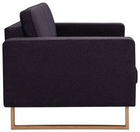 Elegancka trzyosobowa sofa Williams 3X - czarna