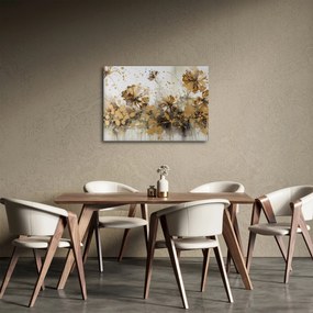 Obraz - Abstrakcyjny kwiatowy obraz (70x50 cm)