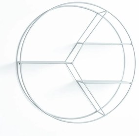 Biała wielopoziomowa metalowa półka 45 cm Sorbo – Tomasucci