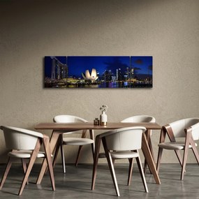 Obraz Singapuru nocą (170x50 cm)