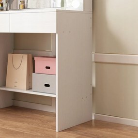 Toaletka kosmetyczna z lustrem LED – nowoczesna toaletka do makijażu i wizażu w stylu loft glamour