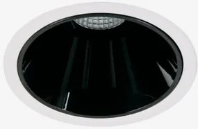Wpuszczana Oprawa Led Z Ramką Ø8 Cm Z Aluminium, Z Funkcją Stopniowego Włączania I Wyłączania Luisiana Biała Ciepła 2700 K & Biały - Czarny & 8 W & 38