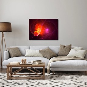 Nowoczesny obraz różowej abstrakcji (70x50 cm)