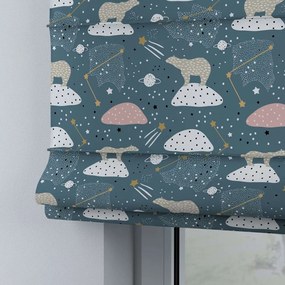Niebieska roleta dziecięca 170x100 cm Magic – Yellow Tipi