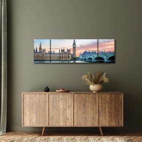 Obraz - Londyn w pastelowych kolorach (170x50 cm)