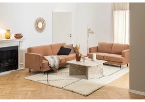 Beżowy marmurowy stolik 90x90 cm Vega – Actona