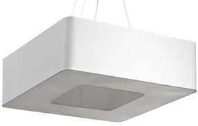 Biały nowoczesny kwadratowy żyrandol - 7X EX703 F6-Z10