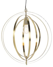 Wisząca lampa vintage mosiądz - Rings Retro Oswietlenie wewnetrzne