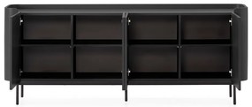 Czarna komoda 200x80x40 cm Willa – MOME