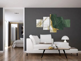 Obraz - Zielony marmur N⁰3 (125x70 cm)