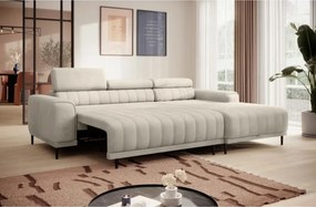 Narożnik CALDO S/MINI Prawostronny z funkcją spania wolnostojąca w tkaninie RUN AGAIN 01 WERSAL