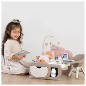 Smoby baby nurse elektroniczny duży kącik opiekunki dla lalki 19 akcesoriów