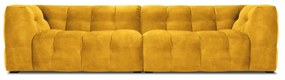 Żółta aksamitna sofa Windsor &amp; Co Sofas Vesta, 280 cm