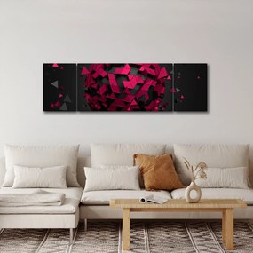 Obraz abstrakcji 3D (170x50 cm)