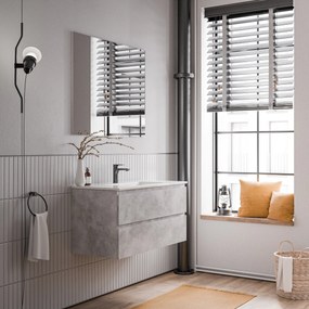 Szafka podstawowa AVA 100 cmZ ceramiczną umywalką