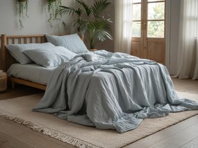PrzytulneMieszkanie.pl PrzytulneMieszkanie.pl Muślinowa pościel MOELLIN jasnoszara Rozmiar pościeli: 70 x 90 cm | 140 x 200 cm