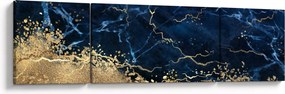Obraz - Ciemnoniebieski marmur (170x50 cm)