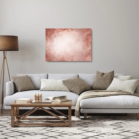 Obraz na szkle - Różowa mandala (70x50 cm)