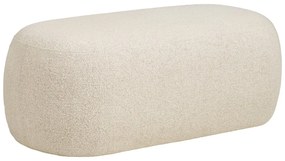 Beżowa ławka z materiału bouclé Blossomville – House Nordic