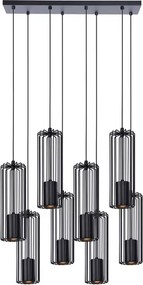 Czarna duża industrialna lampa wisząca nad stół S777 P6-D37