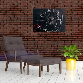 Obraz na szkle - Abstrakcyjny obraz - potłuczone szkło (70x50 cm)