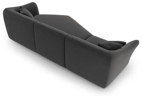 Ciemnoszary aksamitny narożnik Tokyo – Cosmopolitan Design