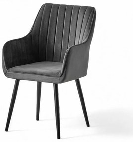 Zestaw krzeseł do jadalni Nova Anthracite, 2 szt.