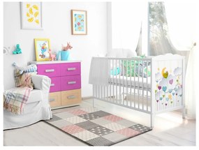 Różowy dywan dziecięcy odpowiedni na zewnątrz Universal Toys Pink, 120x170 cm