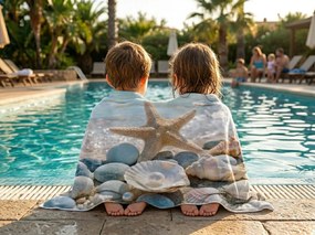 Szybkoschnący XL ręcznik plażowy MARBELLA kolorowy 100 x 180 cm, 100% mikrofibra