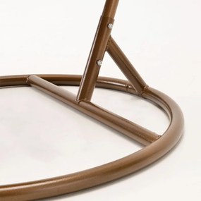 Jasnobrązowy fotel wiszący TROPIKAL ze stojakiem