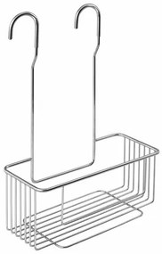 AQUALINE 37006 Chrom line półka zawieszana na baterii prysznicowej, srebrny