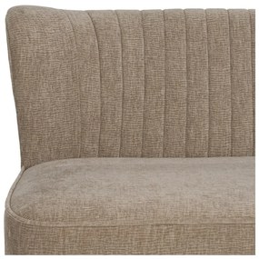 Beżowa sofa z tkaniny szenilowej 134 cm Glam – Ixia