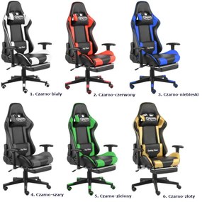 Czerwono-czarny fotel ergonomiczny dla gracza - Silmi