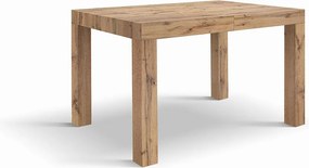 Stół drewniany, efekt dębu, wym.120x80-200x80cm - BAROLO