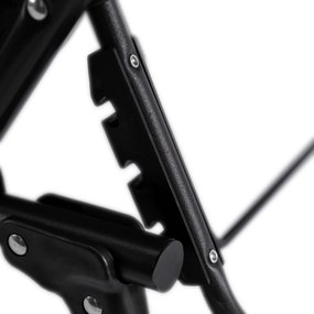 Leżak Ogrodowy VENUS 190x73 cm Czarny