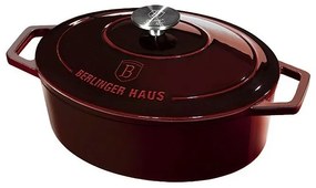 Berlinger Haus Garnel żeliwny z pokrywką Burgundy Line, 30 cm