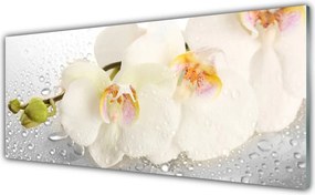 Szkło do Kuchni na Ścianę Romantyczna Kompozycja Kwiatowa