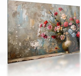 Obraz na szkle - Wazon z kwiatami (70x50 cm)