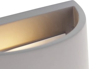 Przemysłowa lampa ścienna beton szara - Creil