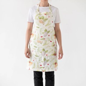 Świąteczny lniany fartuch Linen Tales Daily Apron Merry, 80x55 cm