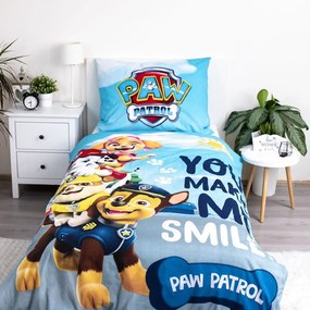 Bawełniana fluorescencyjna pościel dziecięca jednoosobowa 140x200 cm Paw Patrol – Jerry Fabrics
