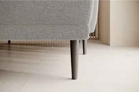 Narożnik BONO z funkcją spania Drewniane nóżki Eleganckie podłokietniki Głębokie siedzisko Prawa strona Barrel 03