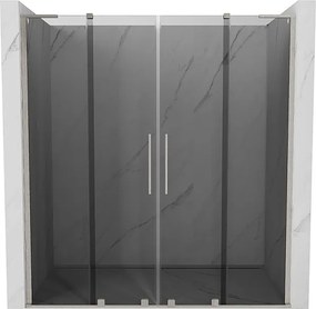 Mexen Velar L Duo drzwi prysznicowe rozsuwane 170 cm, grafit, nikiel szczotkowany - 871-170-003-42-97
