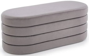 Nowoczesna szara pufa ze schowkiem L3-H06