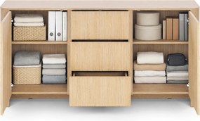 Komoda Sorrenti 168 cm z szufladami - dąb vicenza