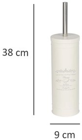 Pojemnik na szczotkę HOME PARIS + szczotka WC, WENKO